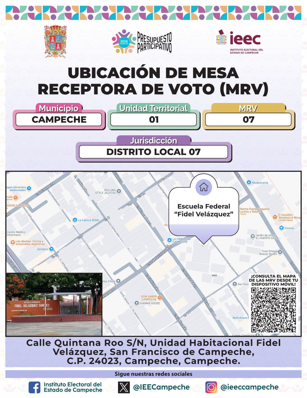 Ubicación de Mesas Campeche 7